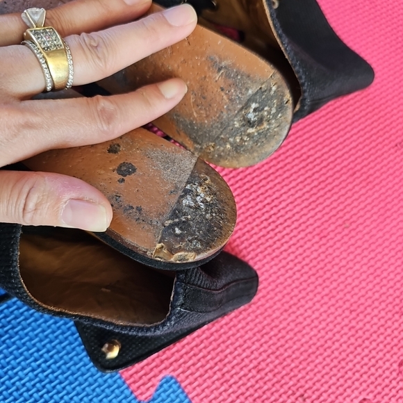 Chloe Canvas Gladiator Sandals Size 38 - Picture 9 of 10